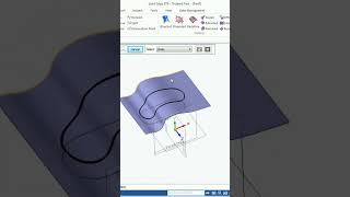 Comando surface Project Siemens Solid Edge ST9 #app #cad #autocad #automobile #engineering