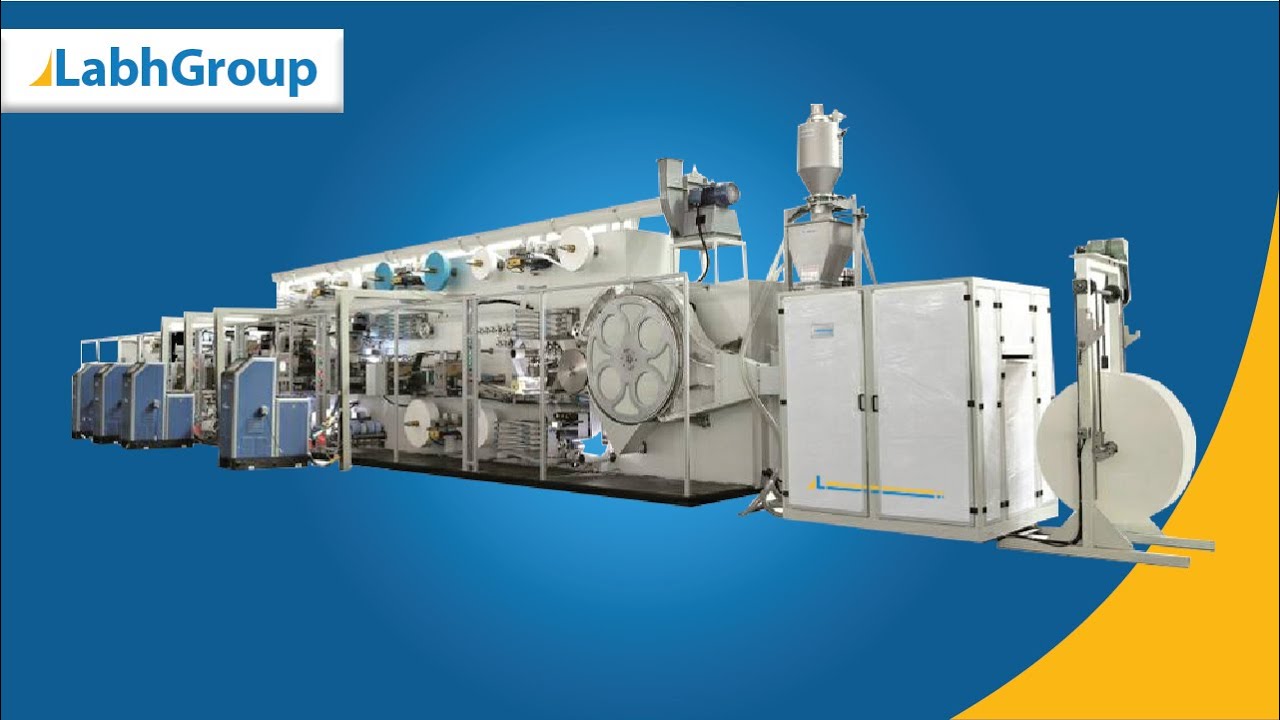 Disposable adult diapers making machine Automatic nonwoven diapers