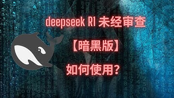 DeepseekR1 未审查 【暗黑版】【越狱版】如何使用？