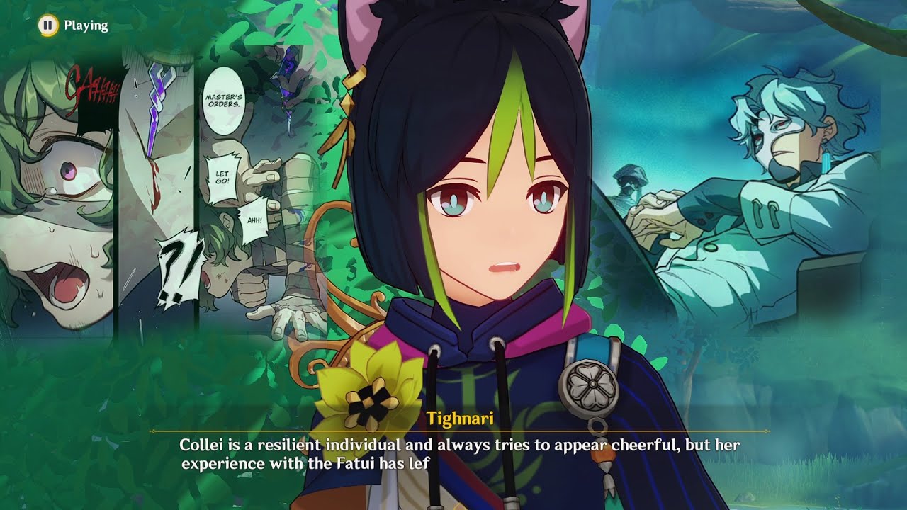 Tighnari talks about Collei's past and her sickness Genshin Impact