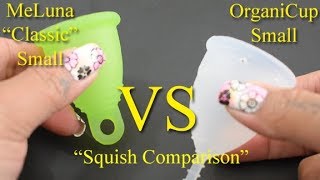 MeLuna Classic vs OrganiCup Sm Squish - Menstrual Cups