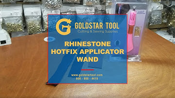 Tutorial - Rhinestone Hotfix Applicator -  Goldstartool.com - 800-868-4419