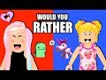 Titi & Goldie Playing "Would you Rather" in Roblox