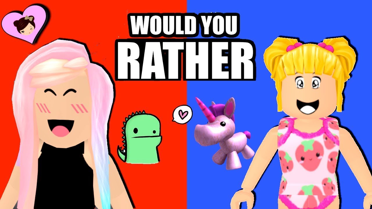Playing Would You Rather With Baby Goldie In Roblox Youtube - roblox hide and seek extreme game fail titi games