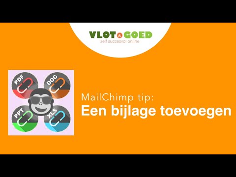 Een bijlage toevoegen aan je MailChimp nieuwsbrief