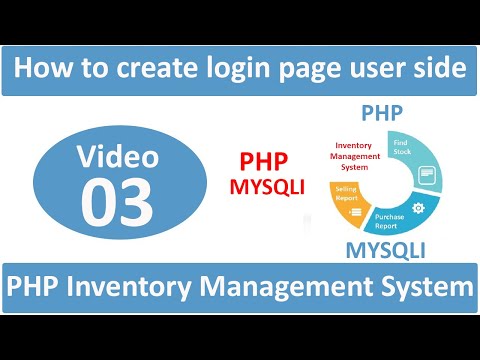 how to create login page user side in php ims