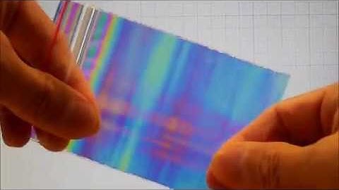 Testing (photoelasticity) of plastic bag