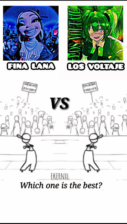 LOS VOLTAJE 🆚️ FINA LANA #funk #shorts #phonk #tiktok #viral #fyp #edit #lunabala #losvoltaje #new
