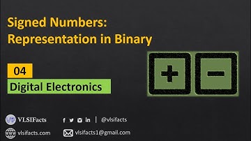 Lecture 4 - Signed Numbers:  Representation in Binary
