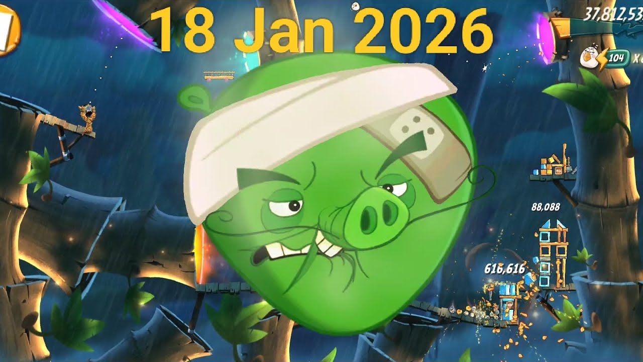 Angry birds 2 king pig panic gameplay | how to defeat chef pig ( Jan 18, 2026 )