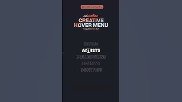 Creative hover menu animation using HTML CSS #html_css #shortvideo #shortsviral #viralshort #shorts