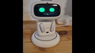 AIBI Pocket Pet by LivingAI eats star food #livingai #robot #funny #robots #ai #cute