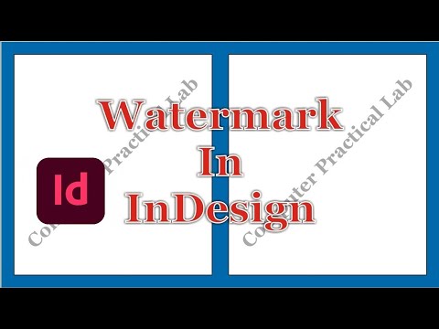 How To Add Watermark In Indesign | Me Watermark Kaise Add Kare | Insert ...
