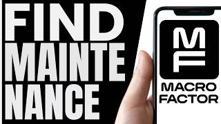 Celebrity How To FIND Maintenance Calories On MacroFactor (QUICK & EASY) 2026 Wealth