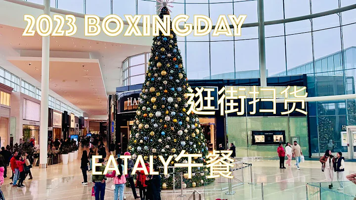 【彬彬有院】生活分享•1180 聖誕新年放假逛大街，Boxing Day 2023，Eataly吃午飯，買土耳其甜點，看看湊熱鬧買了什麼？大家都有什麼新年願望？我也會改變一點自己的生活，希望更簡約健康 - 天天要聞