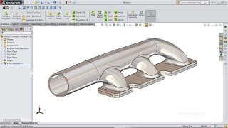 SolidWorks Tutorial Engine Exhaust Manifold