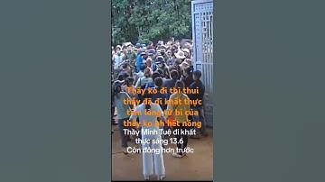 thầy thích Minh tuệ sáng 13/6 thầy đi khất thực trước của của nhà dân