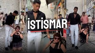 Kadini Tasmayla Gezdi̇ren Eleman Üzeri̇ne Resimi