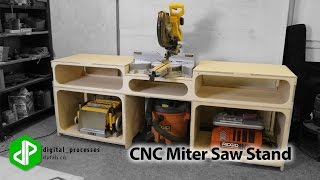 This CNC Miter Saw Stand was designed based off Ron Paulk