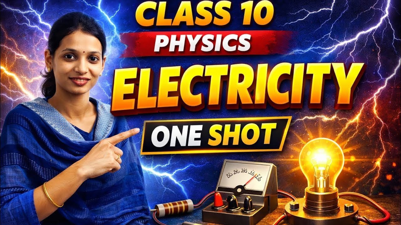 Electricity One Shot Class 10 | विद्युत पूरा चैप्टर एक वीडियो में | Board Exam 2026 | Video 3