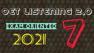 OET 2.0_ Listening Test With Answers 2021/ Updated OET Listening Sample For OET PROFESSIONALS.
