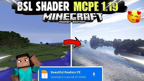 Best BSL Shader For Mcpe 1.19+ With No Lag|| Bsl Shader For Mcpe 1.19||Shaders For Minecraft Pe 1.19