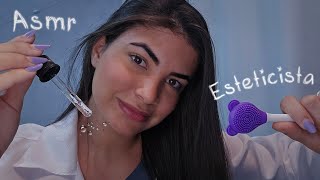 ASMR ROLEPLAY Beautician takes care of your skin (With different triggers) 💤🫧