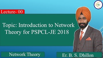 Lec-00 Introduction to Network Theory (PSPCL-JE)