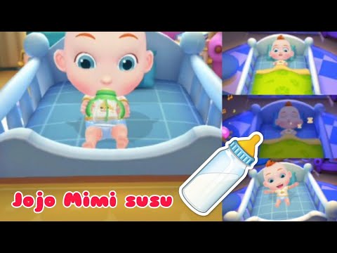 Super Jojo: Merawat Bayi | bayi Jojo minum susu sebelum tidur | super baby jojo mimi