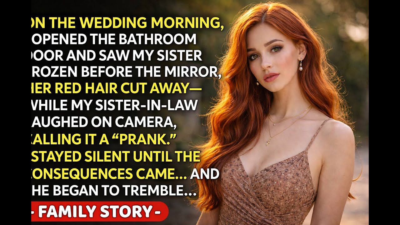 My Sister-in-Law Shaved My Sister’s Head on Her Wedding Day for Views—The Video Went Viral.