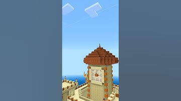 Minecraft Timelapse Sand Castle #minecraft #shorts