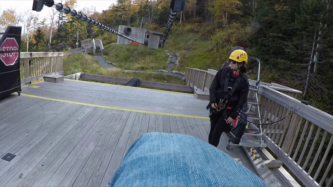 Zip lining at Stowe, VT YouTube