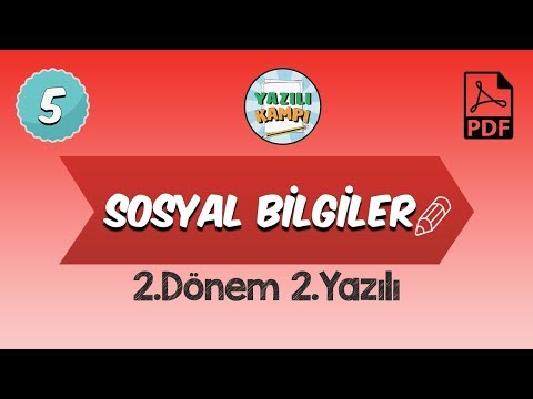 5.Sınıf Sosyal Bilgiler | 2.Dönem 2.Yazılı Provası