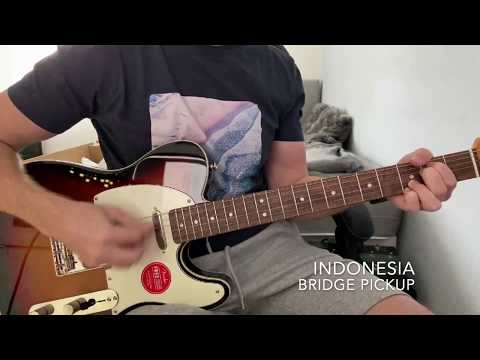 Squier Classic Vibe Telecaster Made in Indonesia vs. China