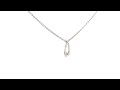 Chaine de cou en argent et zirconium blanc pour femme  wwwebijouteriecom