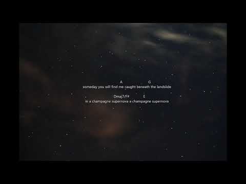 Lirik dan kunci gitar Oasis Champagne Supernova (Lyrics and Acords)