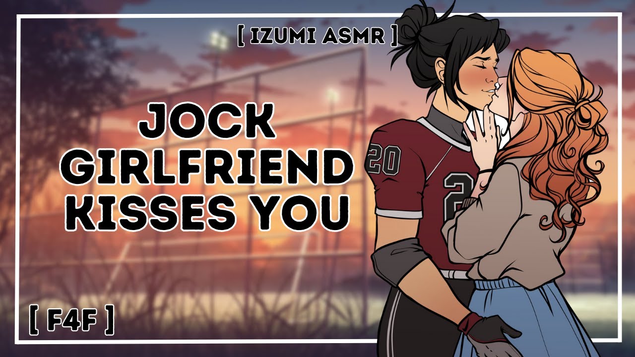 ASMR: "you're my good luck charm..." jock girlfriend kisses you [f4f]