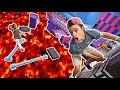 FLOOR IS LAVA OBSTACLE COURSE! (Trampoline park)