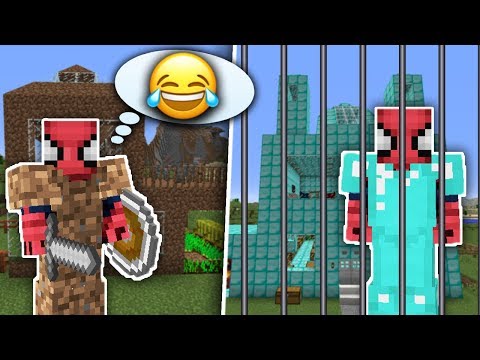 ZENGİN VS FAKİR ÖRÜMCEK ADAM #22 - Zengin Hapise Düştü (Minecraft)