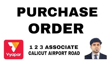 Purchase order in vyapar billing software #vyapar #billingsoftware #accounting