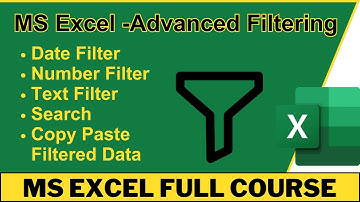 Master Advanced Filters in MS Excel | Full Excel Course in Urdu/Hindi | Alitechofficial