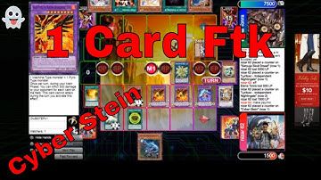 1 Card Cyber Stein Ftk Yugioh 2019