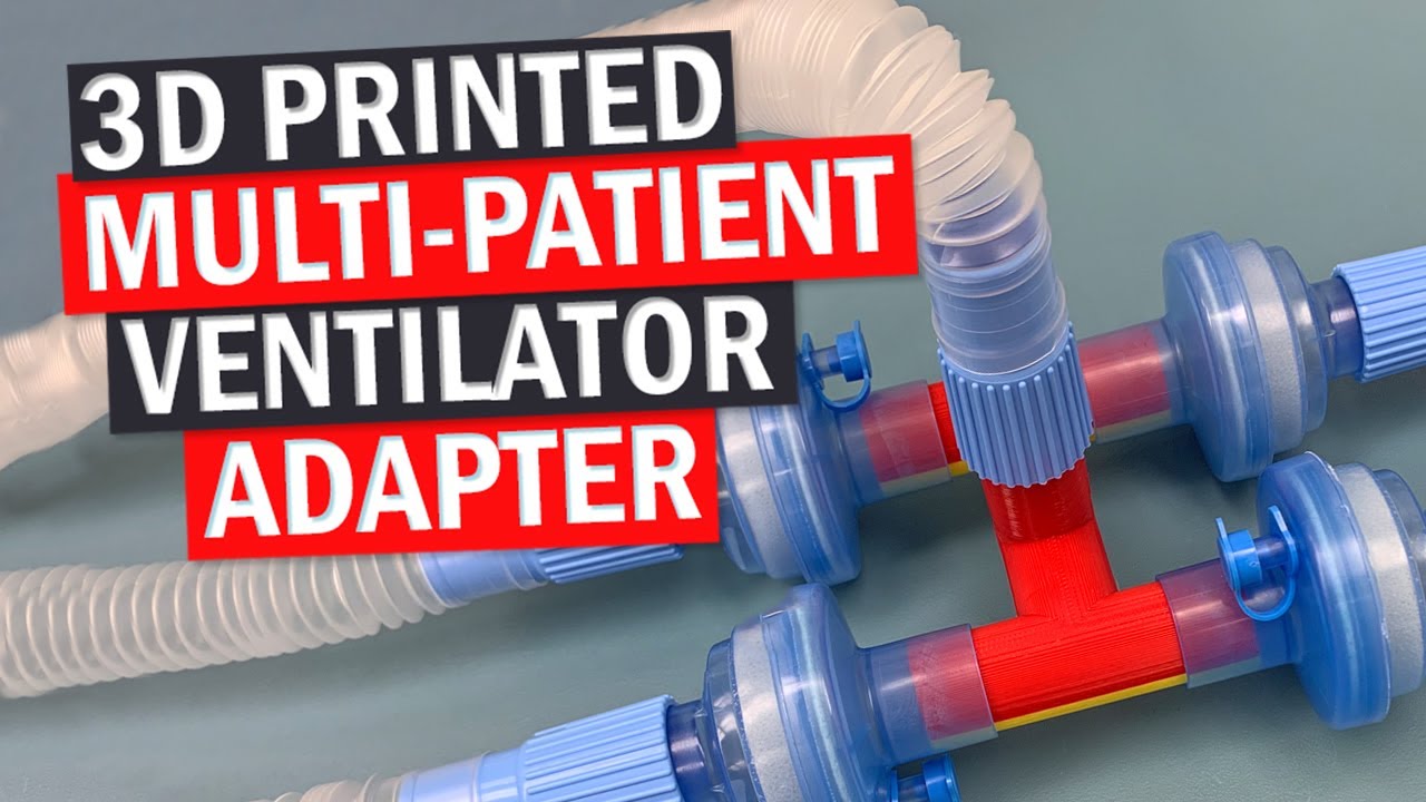 3D Printed multipatient Ventilator Adapter - YouTube