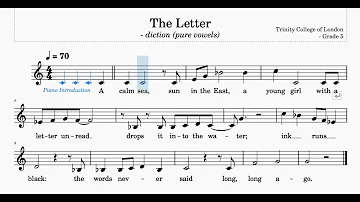 The Letter | Trinity Gr. 5 Vocal Exercise | Sing-Along