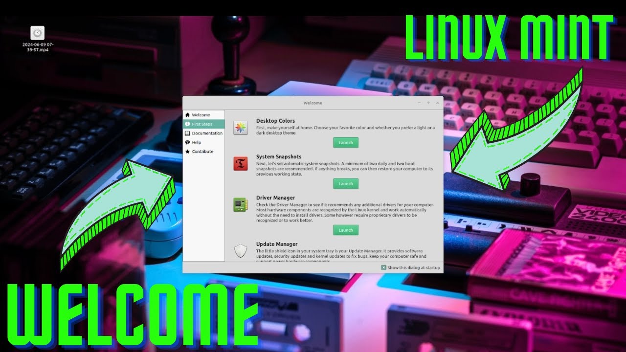 Linux Mint Welcome Tour 