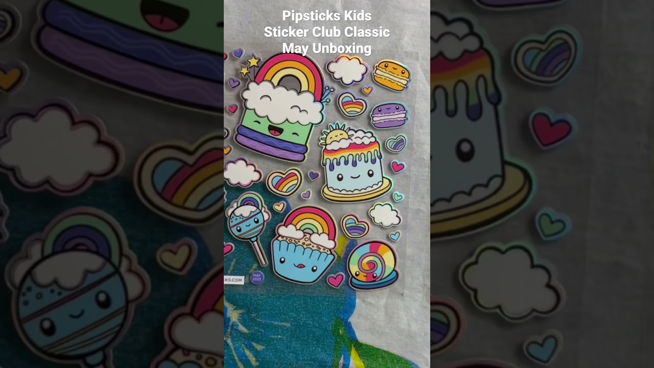 Pipsticks Kids Sticker Club Unboxing 