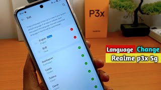 how to change language in Realme p3x 5g || Realme p3x 5g me language change kaise kare