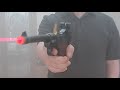 무동력 탄피배출 루거 +안개 속 레이저 빔 난사! Luger P08 Replica Toy Gun (ft.  laser beam )