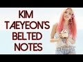 Kim Taeyeon's Live Belted Notes Compilation