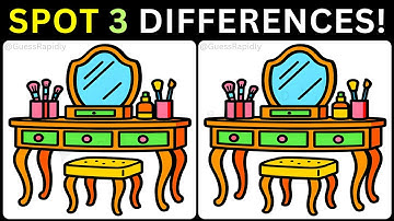 🧩Train Your Brain: Find Three Changes🔍【#382 Brain Game Challenge Spot 3 Differences】